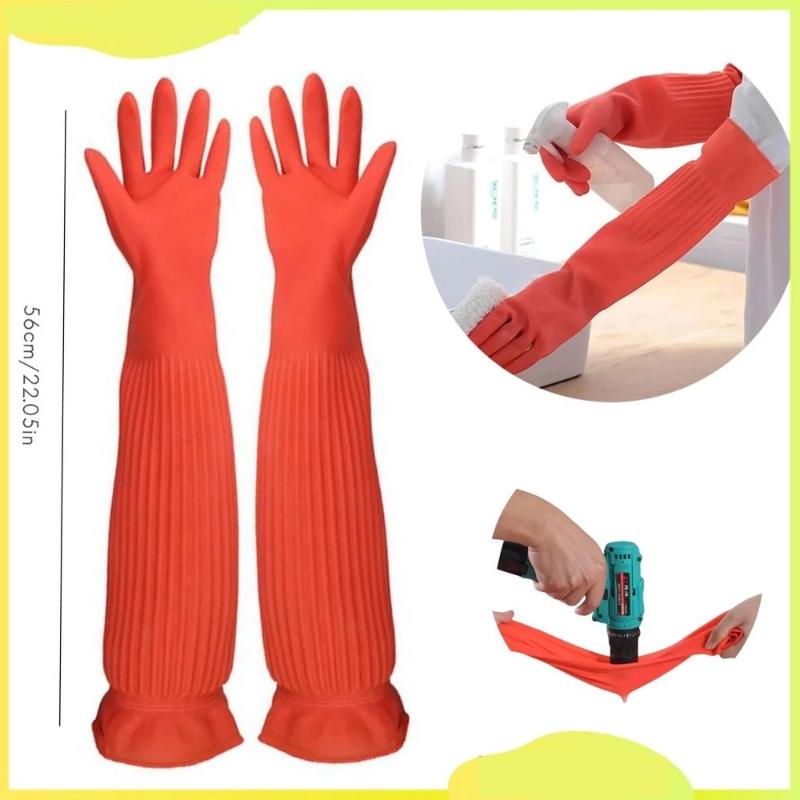 Rubber Glove Cleaning - Luvas de limpeza de borracha antiderrapantes