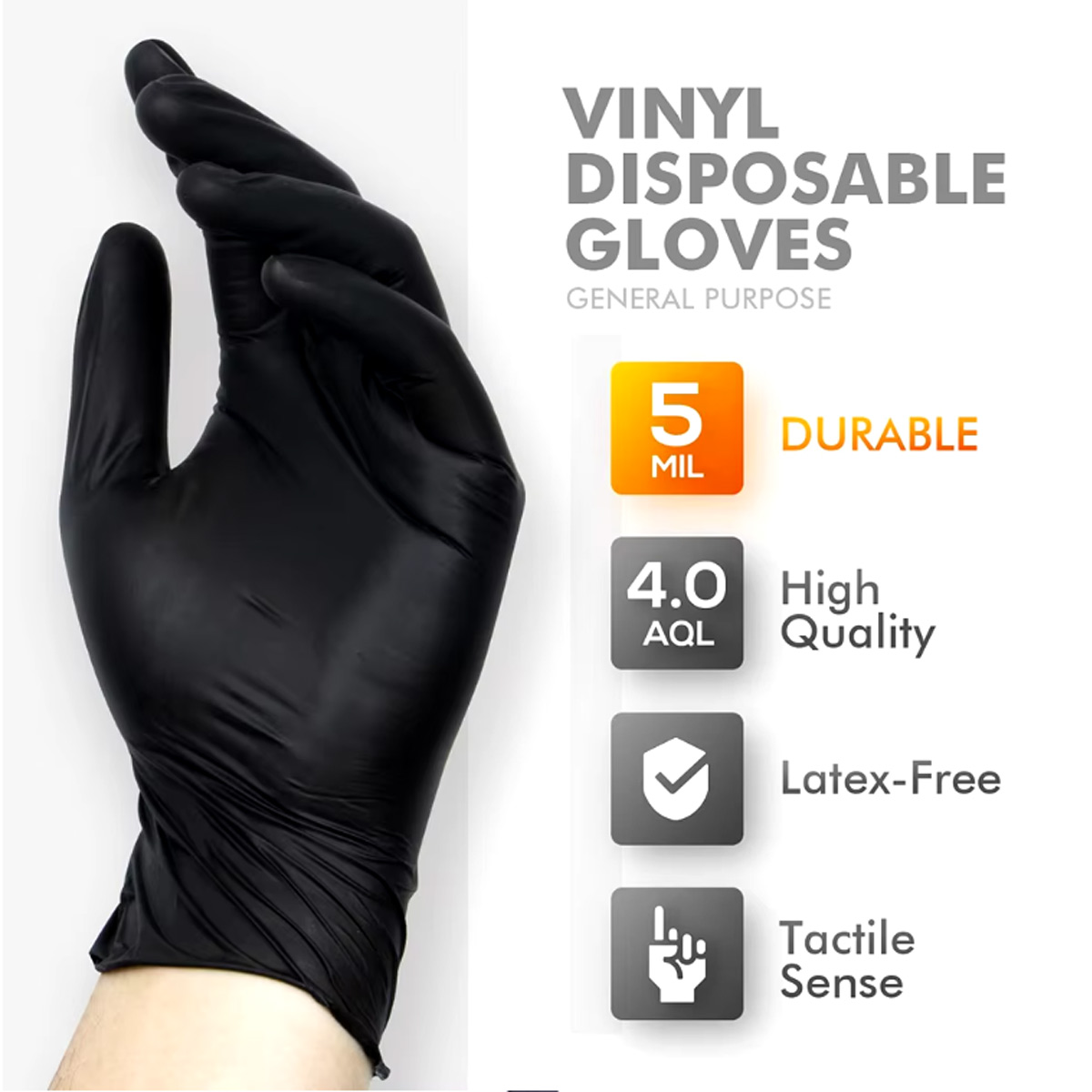 Luvas de vinil pretas, luvas d - Rubber Glove Cleaning avaliação e preço