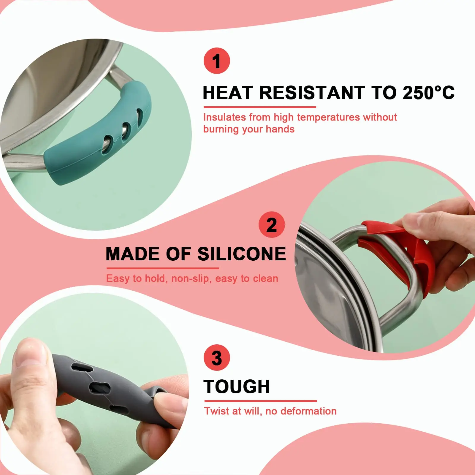 Anti-queimadura pote alças luv - Heat Resistant Glove avaliação e preço