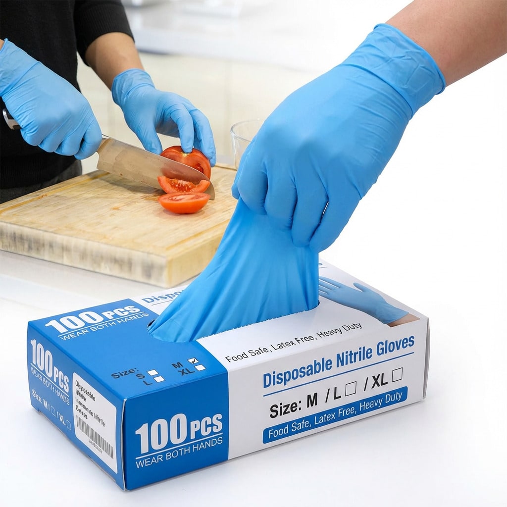 100 luvas descartáveis de nitr - Nitrile Mechanic Glove avaliação e preço