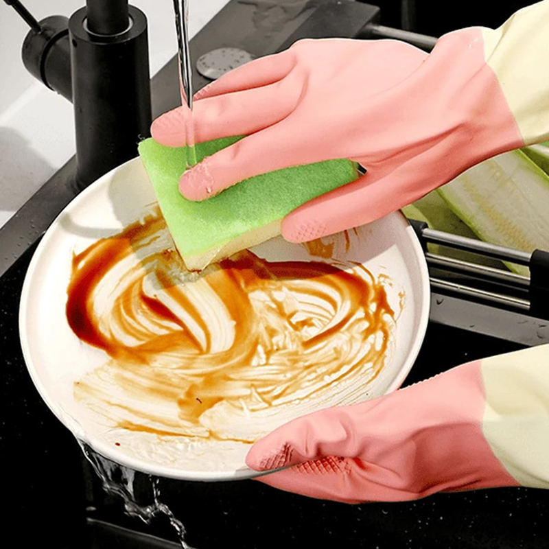 Luvas de cozinha espessadas, l - Rubber Glove Cleaning avaliação e preço