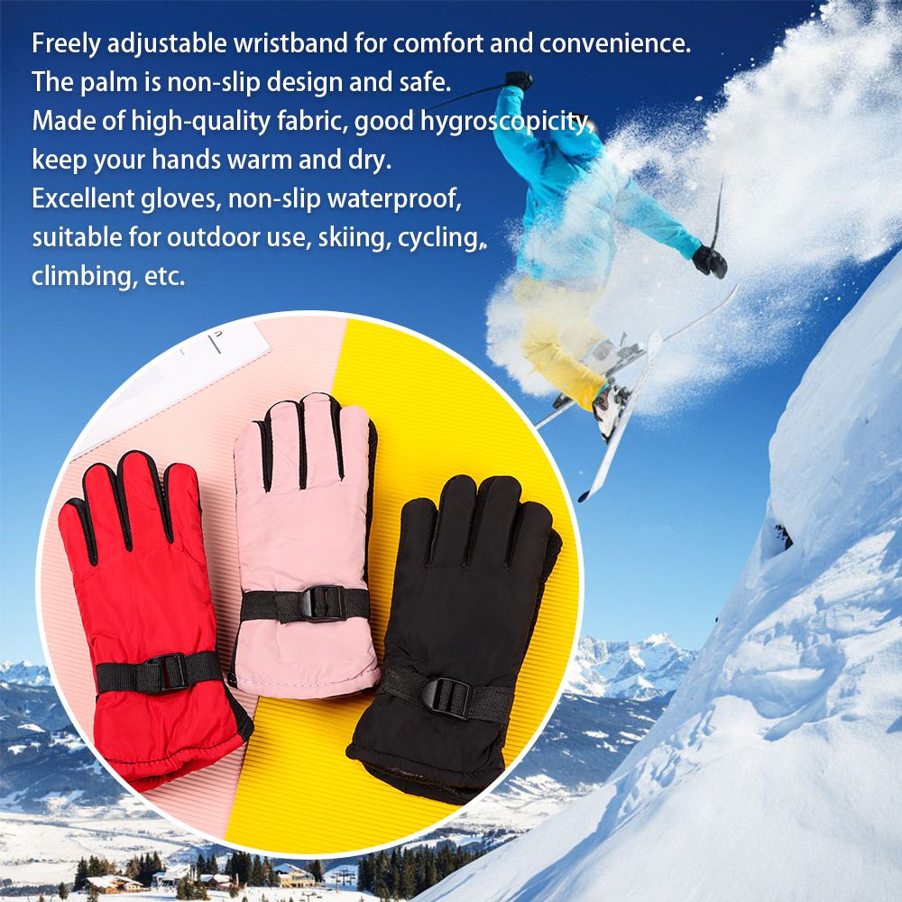 Novas crianças adulto inverno  - Ski Glove Waterproof avaliação e preço