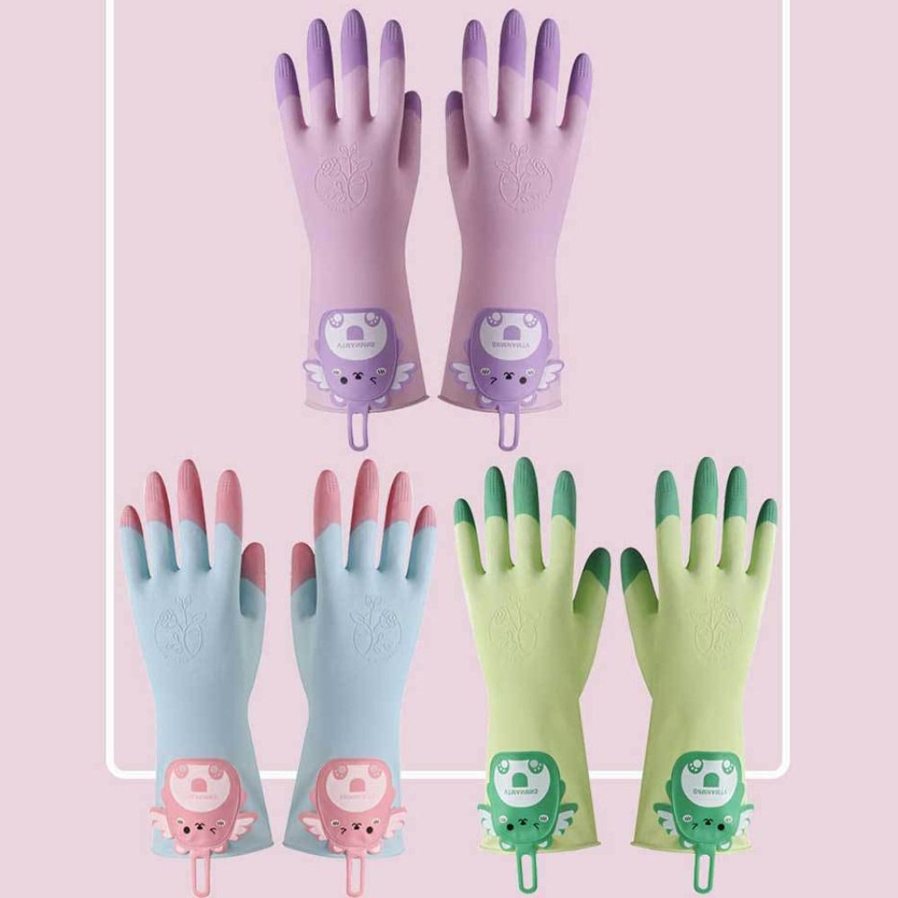 1 par de luvas antiderrapantes - Rubber Glove Cleaning avaliação e preço