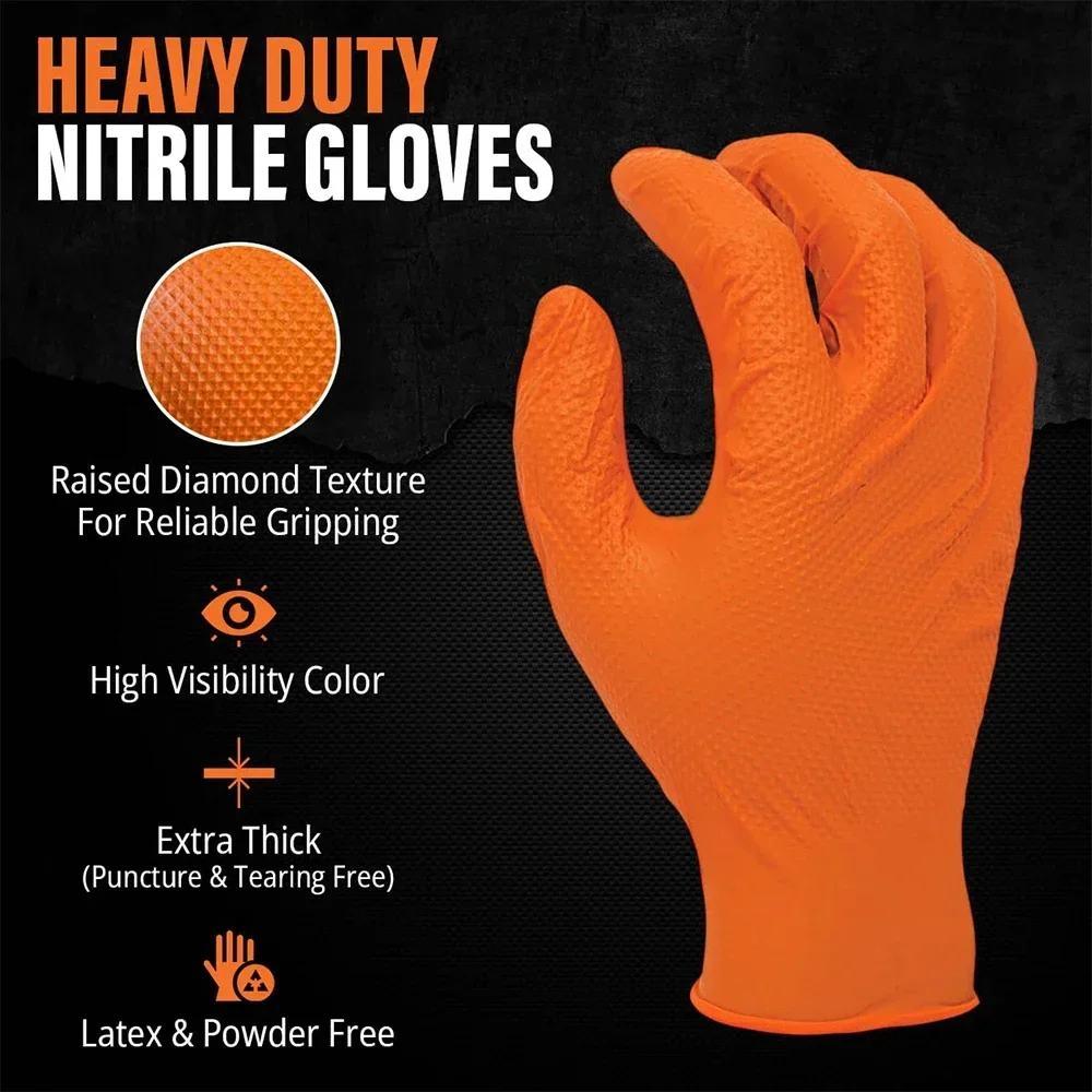 Luvas grossas de nitrilo resis - Nitrile Mechanic Glove avaliação e preço